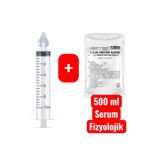 ORGANICYOU HANGZHOU 1 Adet BURUN TEMİZLEME ŞIRINGASI SİLİKON BAŞLIKLI+YEDEK BAŞLIK+500 ml YIKAMA SIVISI