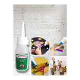 ORGANICYOU YIWU El Sanatları, Porselen, Cam, Takı ve Daha Fazlası için Şeffaf Reçine Katkılı Yapıştırıcı 50 ml