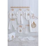 Organik 11'li Hastane Çıkışı - Pure Baby - Hello Bear - 3 Ay - Ekru