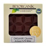 Organik 40 gr Artizan %70 Bitter Çikolata