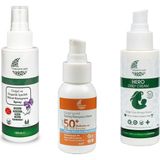 Organik Baby Organik ve Doğal İçerik Vücut Koruyucu Sprey, Güneş Kremi ve Çok Amaçlı Hero Anlık Yatıştırıcı 100 ml