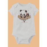 Organik Baskılı Pamuklu Unisex Bebek Body LMN575NN