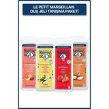 Organik Beyaz Şeftali ve Nektarin + Vanilya Sütü + Akdeniz Çileği + Argan & Shea (4x400 ml Duş Jeli)