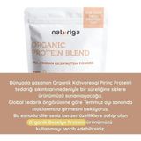 Organik Bitkisel Protein Karışımı 250 gr (Bezelye Pirinç Proteini Tozu)