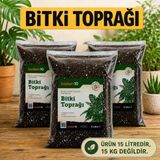 Organik Cocopeat (5X3=15 Litre) Perlit Pomza Karışımlı Genel Bitki Çiçek Saksı Bahçe Toprağı Toprak