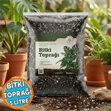 Organik Cocopeat Perlit Pomza Karışımlı Genel Bitki Kullanıma Uygun Bitki Toprağı Toprak (5 Litre)