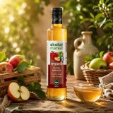 Organik Doğal Fermentasyon Elma Sirkesi 500 Ml