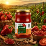 Organik Glutensiz Domates-Biber Salçası Karışık 650 Gr.