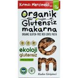 Organik Glutensiz Makarna Kırmızı Mercimekli Burgu 200 gr - 0,75 kg