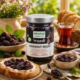 Organik Glutensiz Şekersiz Karadut Reçeli 380 Gr.