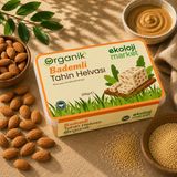 Organik Glutensiz Şekersiz Tahin Helvası Bademli 200 Gr. 8697666769048