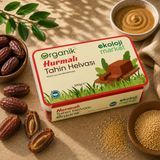 Organik Glutensiz Şekersiz Tahin Helvası Hurmalı 200 gr 8697666769062