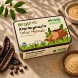 Organik Glutensiz Şekersiz Tahin Helvası Keçiboynuzlu 200 Gr. 8697666769024