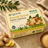 Organik Glutensiz Şekersiz Tahin Helvası Zencefil Tarçınlı 200 Gr. 8697666768874