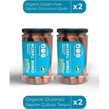 Organik Glutensiz Seylon Çubuk Tarçın 25 gr x 2 Organic Gluten Free Ceylon Cinnamon Quils 25 gr x 2 - 2 Adet