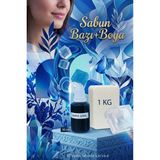 Organik Hekim 1 kg Opak Sabun Bazı + 30 ml Mavi Sabun Boyası | Ferah Tonlu Hobi Sabun Yapım Kiti