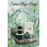 Organik Hekim 1 kg Opak Sabun Bazı + 30 ml Yeşil Kırmızı Sabun Boyası | Derin ve Yoğun Renkli Sabun Seti