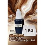 Organik Hekim 1 kg Şeffaf Sabun Bazı + 30 ml Kahverengi Sabun Boyası Şık Sabun Tasarımları