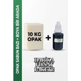 Organik Hekim 10 kg Opak Sabun Bazı + 30 ml Yeşil Sabun Boyası Hobi Seti
