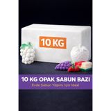Organik Hekim 10 kg Opak Sabun Bazı Beyaz Sabun Hammaddesi Kolay Eritme Evde Sabun Yapımı Için