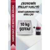 Organik Hekim 10 kg Şeffaf Sabun Bazı + 30 ml Vişne Kırmızısı Sabun Boyası Hobi Seti