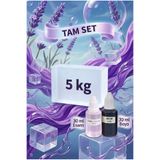 Organik Hekim 5 KG Şeffaf Sabun Bazı Mor Boya Lavanta Esanslı El Yapımı Sabun Bazı