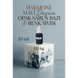 Organik Hekim 500 gr Opak Sabun Bazı + Mavi Sabun Boyası 30 ml Seti – El Yapımı Sabun Malzemeleri