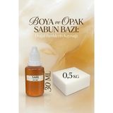 Organik Hekim 500 gr Opak Sabun Bazı + Sarı Sabun Boyası 30 ml Seti – El Yapımı Sabun Hobi Kiti