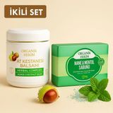 Organik Hekim At Kestanesi Balsamı 500 ml + Nane Mentol Sabunu 140 G | Kas-Eklem Rahatlatıcı & Ferahlatıcı Set