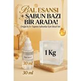 Organik Hekim Bal Esanslı 1 kg Şeffaf Sabun Bazı Seti Doğal El Yapımı Sabun Üretim Hobi Kiti 2’li