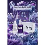 Organik Hekim Blue Soap Kokulu Esans 30 ml | Mor Renk Sabun Boyası 30 ml | Şeffaf Sabun Bazı 500 gr