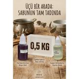 Organik Hekim Çilek Kokulu Esans 30 ml | Pembe-Kırmızı Renk Sabun Boyası 30 ml | Şeffaf Sabun Bazı 500 gr