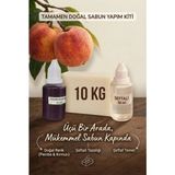 Organik Hekim Kendi Sabununu Yap! 10 kg Opak Sabun Bazı + Şeftali Esansı +Pembe Kırmızı Boya