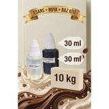 Organik Hekim Kendi Sabununu Yap! 10 kg Opaksabun Bazı + Süt Esansı +Kahverengi Boya