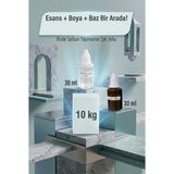 Organik Hekim Kendi Sabununu Yap! 10 kg Şeffaf Sabun Bazı + Blue Soap Esansı +Mavi Boya