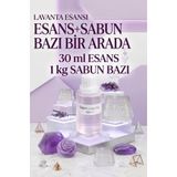 Organik Hekim Lavanta Esanslı 1 kg Şeffaf Sabun Bazı Seti Doğal Sabun Yapımı Hobi Paket 2’li Set