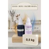 Organik Hekim Lavanta Kokulu Esans 30 ml | Mavi Renk Sabun Boyası 30 ml | Şeffaf Sabun Bazı 500 gr