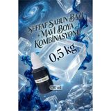 Organik Hekim Şeffaf Sabun Bazı 500 gr + Mavi Sabun Boyası 30 ml El Yapımı Sabun Yapım Seti Hobi Set