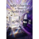 Organik Hekim Şeffaf Sabun Bazı 500 gr + Mor Sabun Boyası 30 ml El Yapımı Sabun Yapım Seti Hobi Set