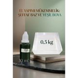 Organik Hekim Şeffaf Sabun Bazı 500 gr + Yeşil Sabun Boyası 30 ml El Yapımı Sabun Yapım Seti Hobi Set
