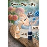 Organik Hekim Şeftali Kokulu Esans 30 ml | Mavi Renk Sabun Boyası 30 ml | Şeffaf Sabun Bazı 500 gr