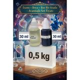 Organik Hekim Super Strawberry Esanslı Mavi Boyalı Şeffaf Sabun Bazı Seti 30ML Esans 30ML Boya 500GR Baz