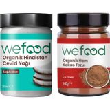 Organik Hindistan Cevizi Yağı 300 Ml + Organik Ham Kakao Tozu 140 Gr 300 ML