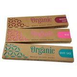 Organik iyilik tütsü çubukları - Beyaz adaçayı, Rose, Arabian Oudh Hediyelik eşya mıknatısı ile Sterling Effectz (20)
