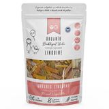 Organik Karışık Sebzeli Bakliyat Unlu Şerit Makarna Linguine 200 GR +7 Ay