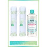 Organik Makyaj Pamuğu * 2 + Watsons 400 ml Micellar Makyaj Temizleme Suyu