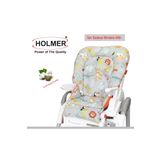 Organik Mama Sandalyesi Minderi & Kılıfı (Kemer Deliksiz) Koyu Gri