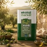 Organik Naturel Sızma Zeytinyağı - Teneke (Soğuk Sıkım) 5 Lt