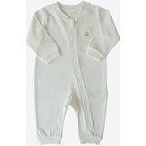 Organik New Basic Fermuarlı Tulum Ekru - 1 - 3 Ay