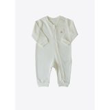 Organik New Basic Fermuarlı Tulum Ekru